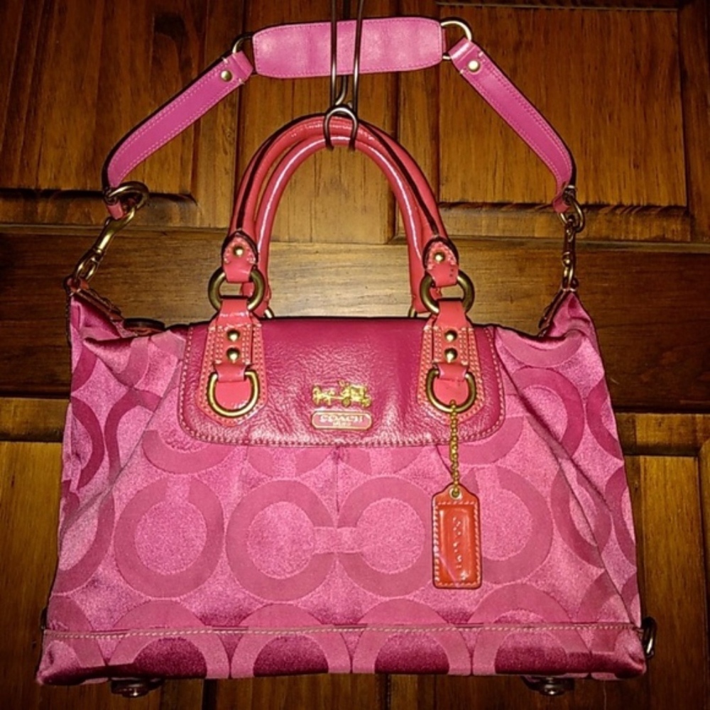 COACH 12947 Madison Op Art Sabrina 2-way Satchel